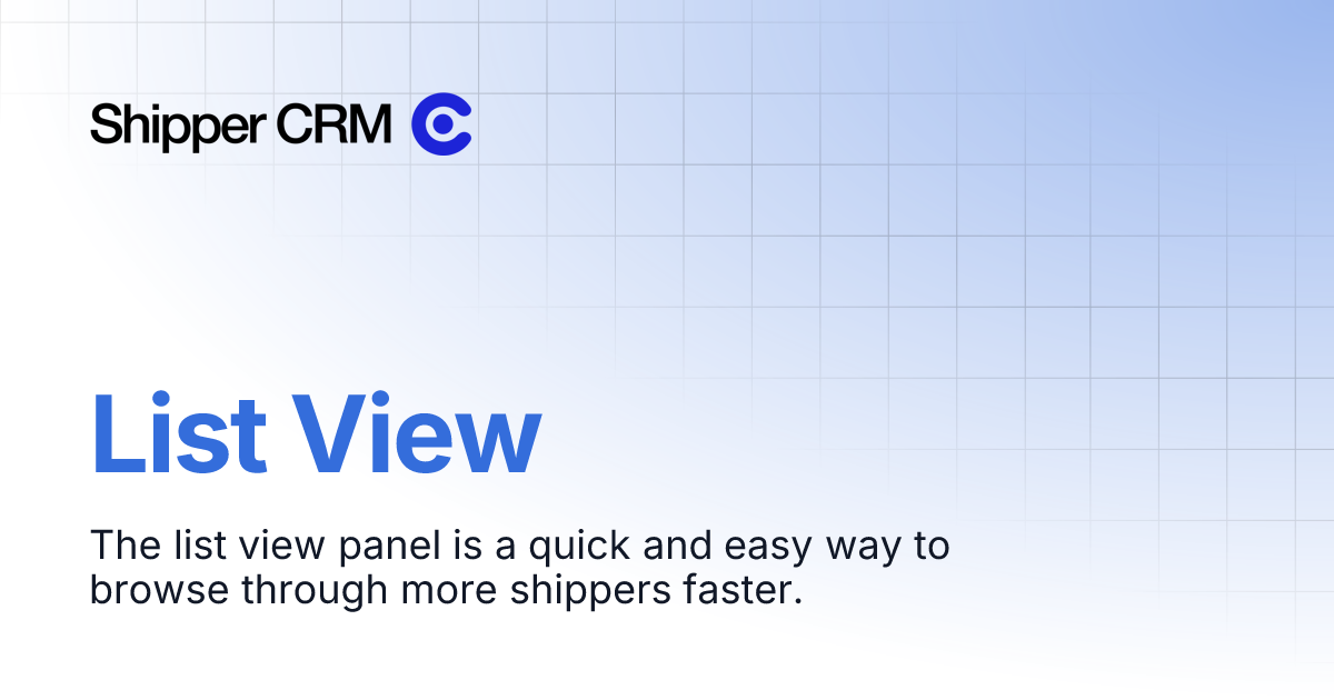 List View | Product Guide